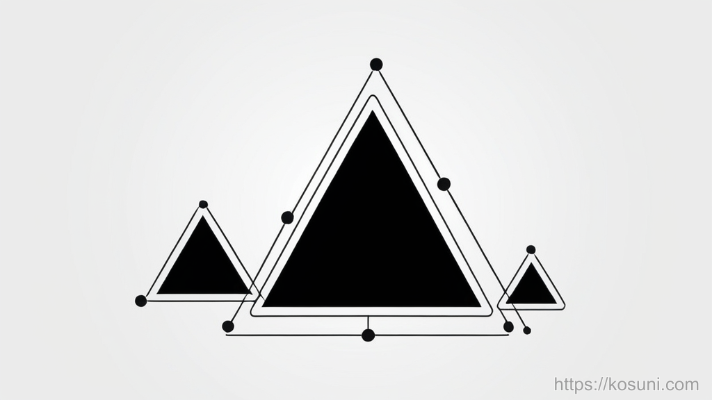 Warning triangle with broken network link and connected nodes
