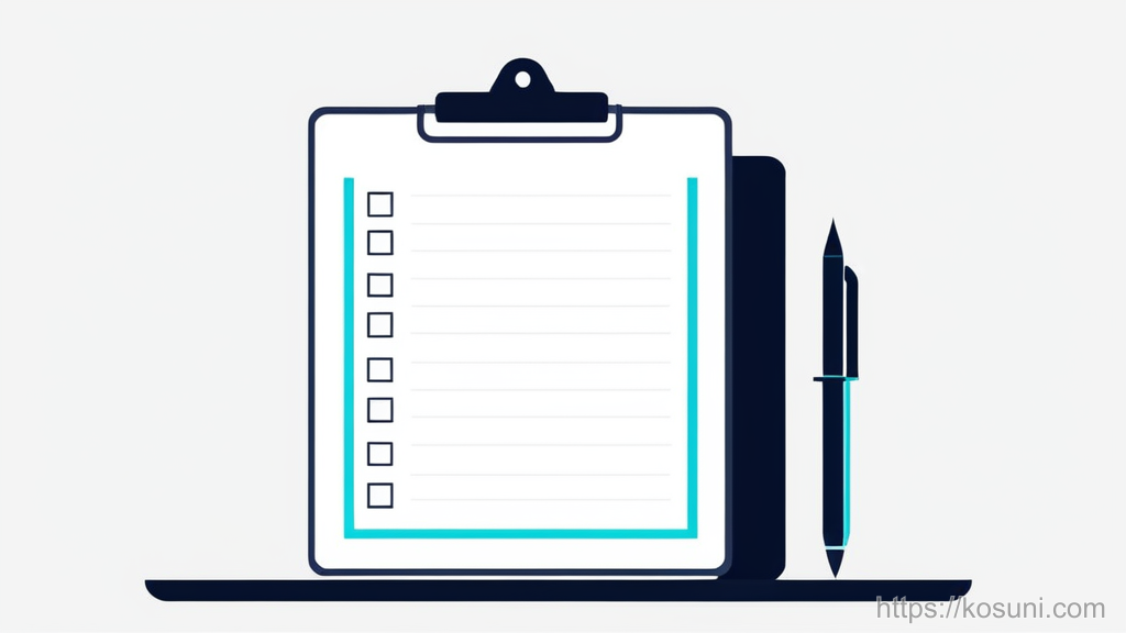 Blank checklist clipboard symbolizing a simple investing scorecard