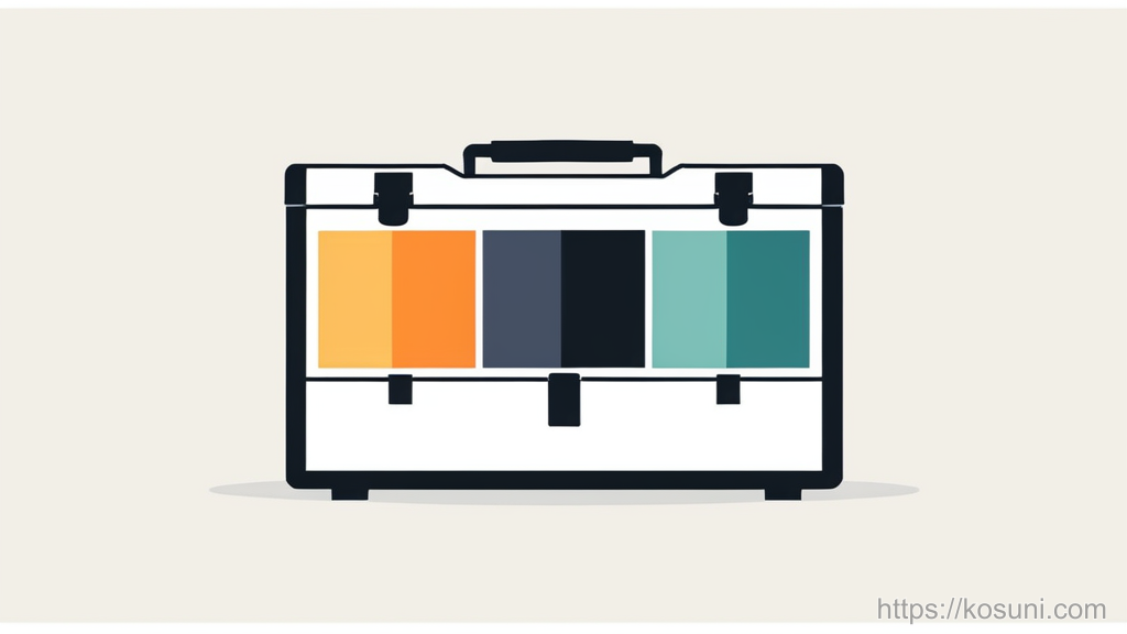 Minimal toolbox metaphor for choosing storage options calmly
