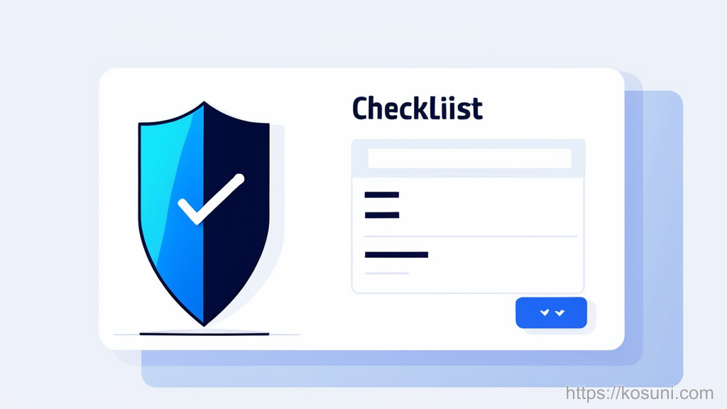 Shield and checklist for quick withholding sanity check