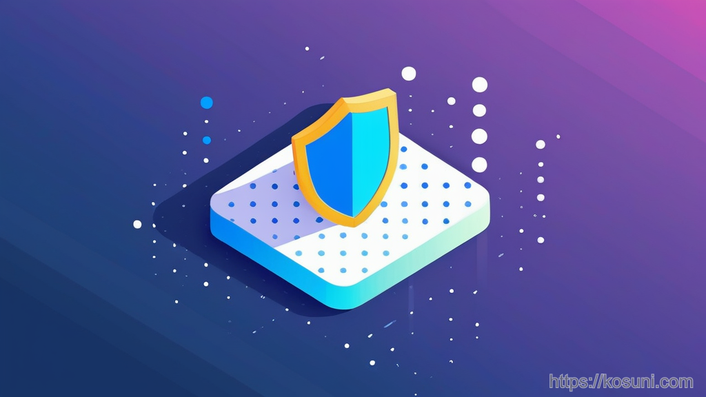Shield blocking tracker dots over web tiles