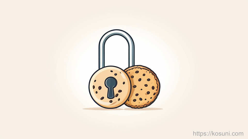 Minimal key symbolizing cookies and login sessions
