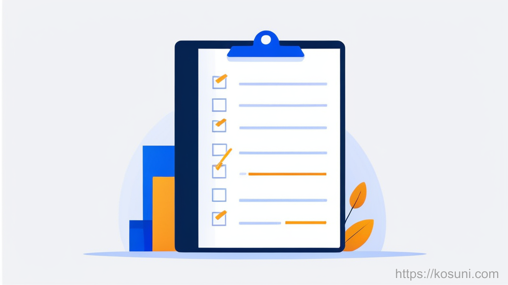 Clipboard with checkmarks for simple prompting evaluation
