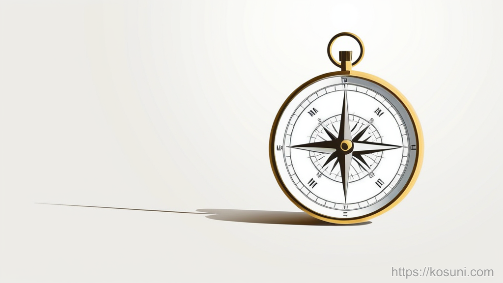 Compass pointing to a target as a prompting metaphor