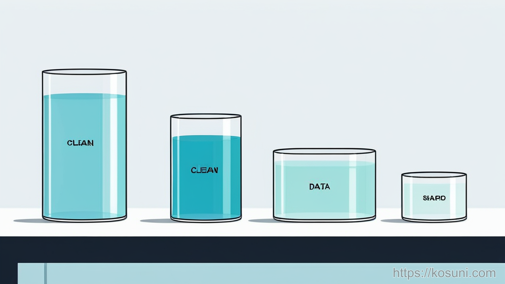 Translucent containers in varied shapes symbolizing JavaScript data types