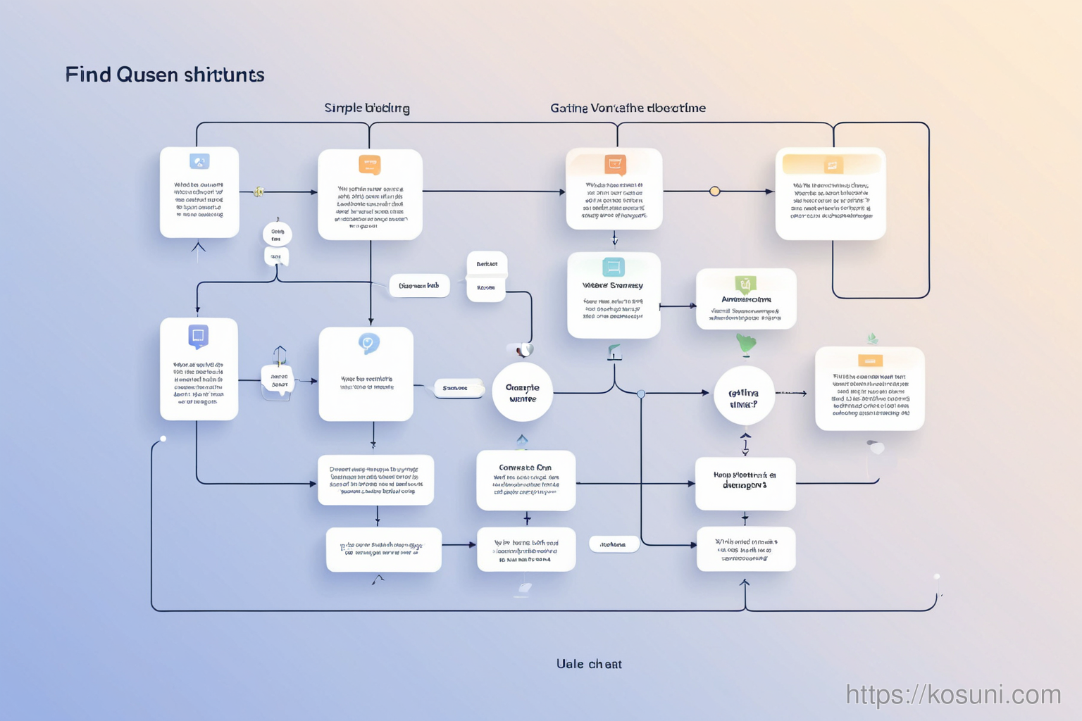 Flowchart showing user journey for content creation