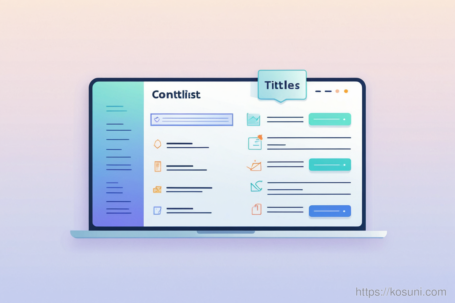 SEO checklist with titles, content, and site speed