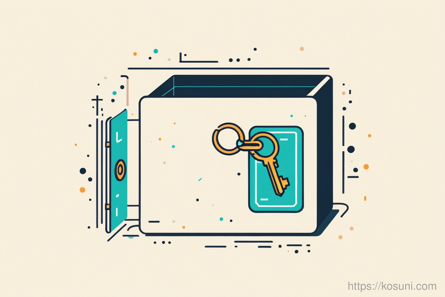 key inside secure box showing password manager security