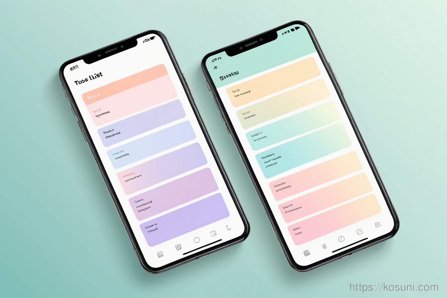 Simple to-do list app interface on smartphone