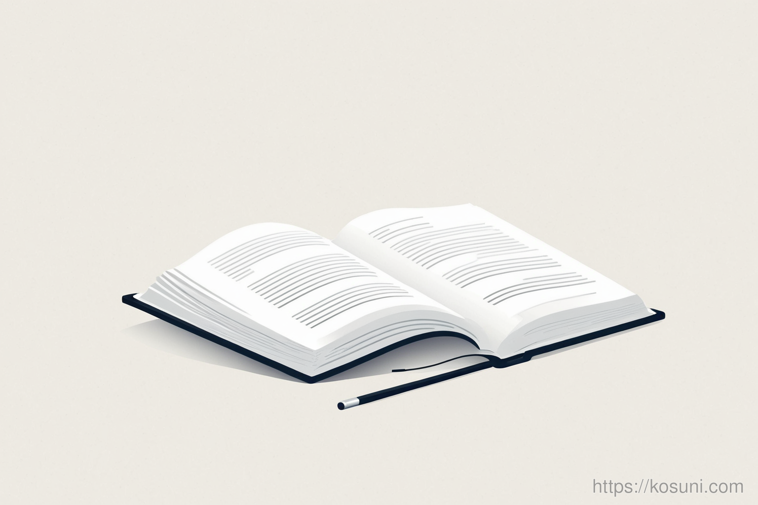 open book with highlighted title and headings