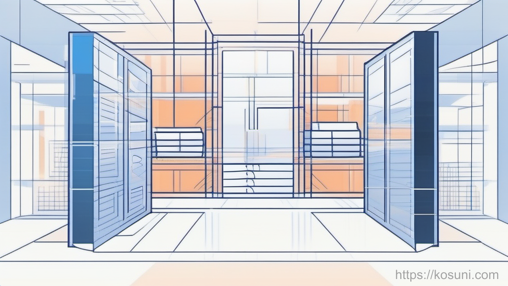 Vault connected to smaller lockboxes representing shared access