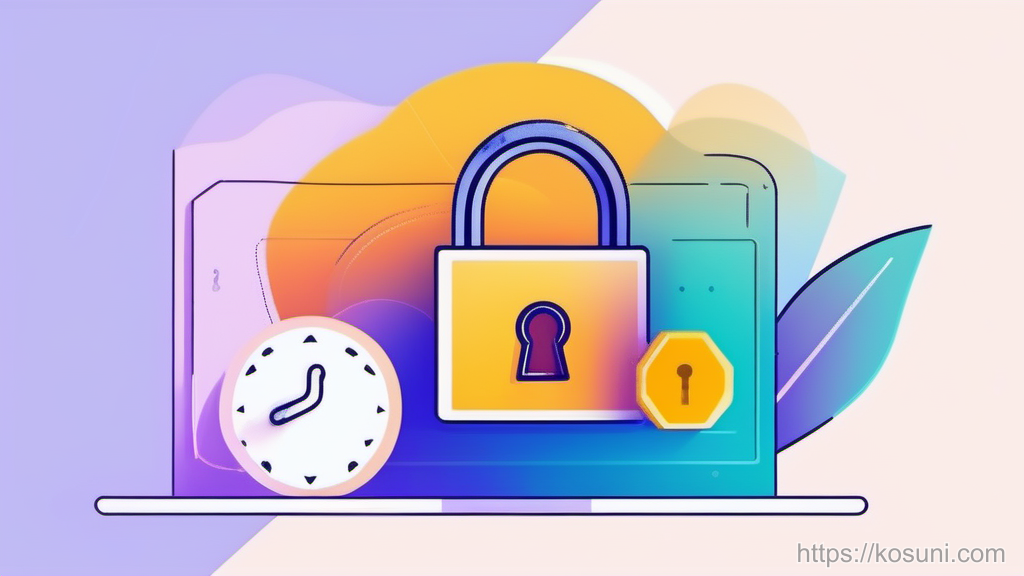 Cookie and padlock icons representing login sessions