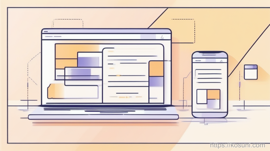 Laptop and phone comparison for testing site access
