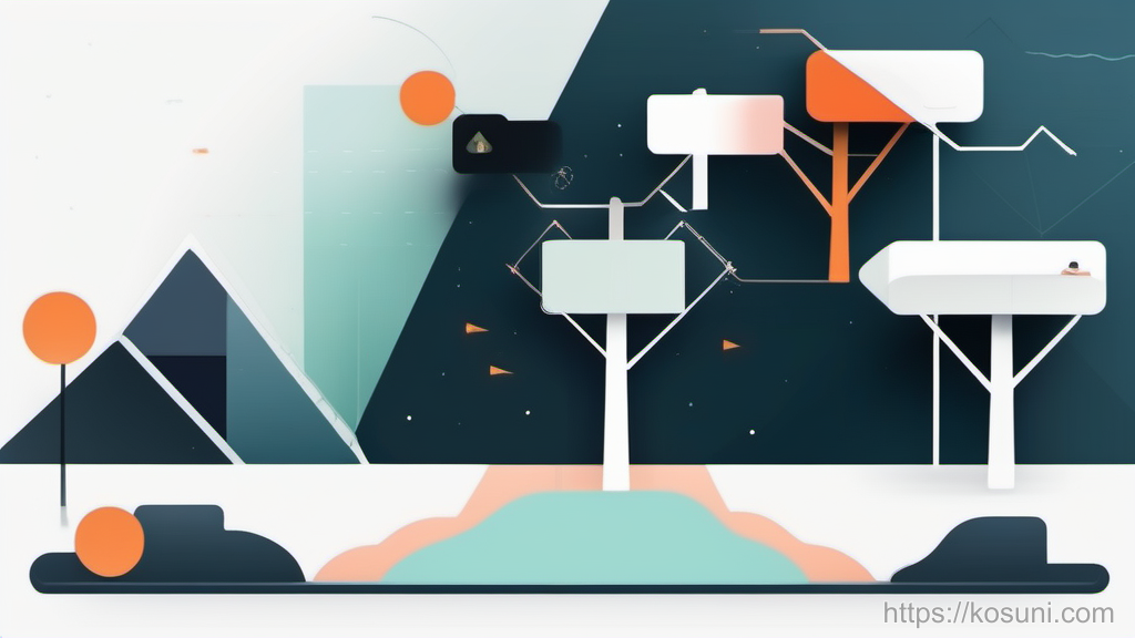 Branching decision tree with icons for common data requests
