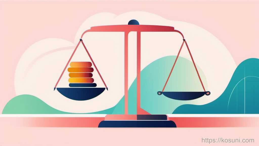 Balance scale comparing CSS selector strengths